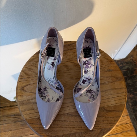 White House Black Market Shoes - White House Black Market Lavender Heels